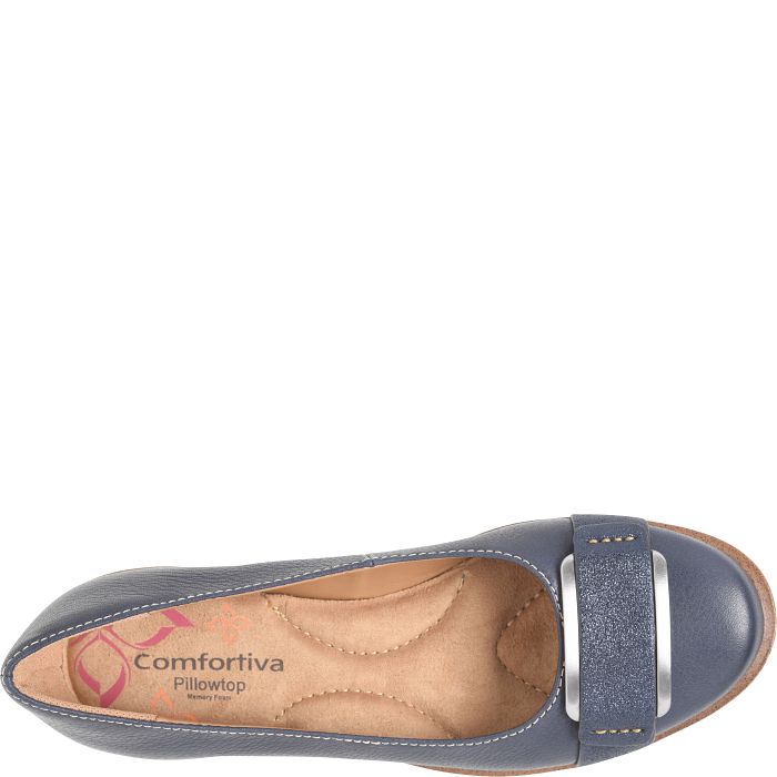 Comfortiva Rhoda Flats Midnight Navy (Blue)