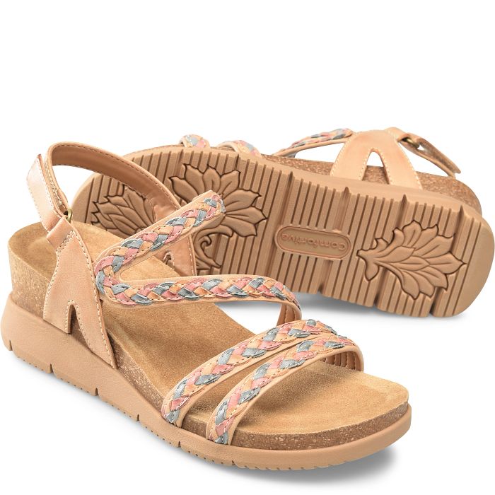 comfortiva Silvia Sandals New Caramel Multi (Tan)