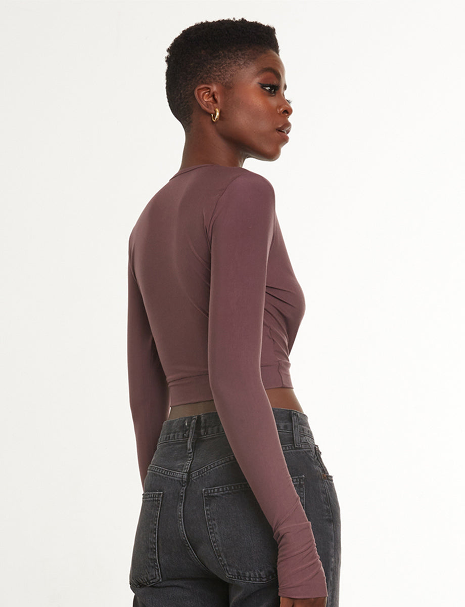 Commando Butter Wrap Top With Thumb Holes