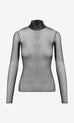 Commando Chic Mesh Long Sleeve Turtleneck