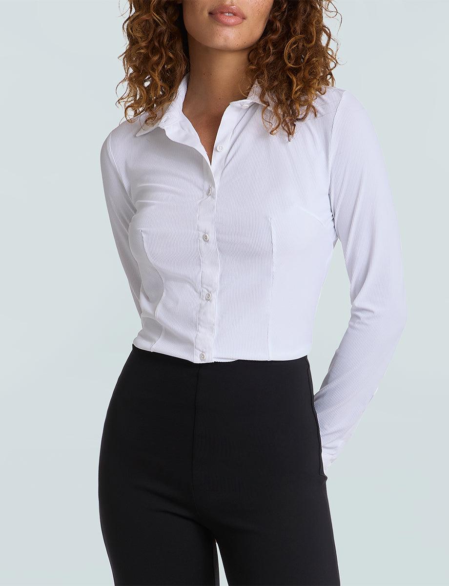 Commando Classic Ribbed Button Down Bodysuit