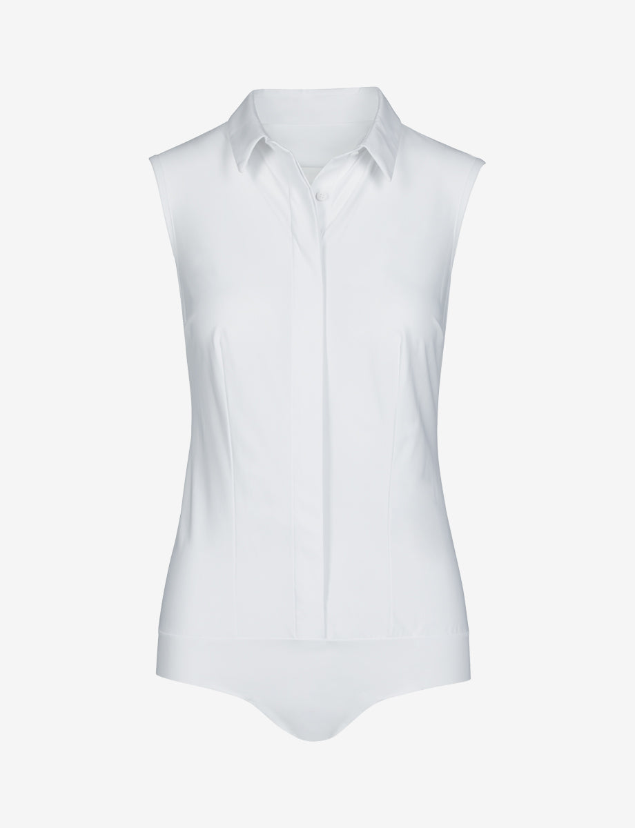 commando Classic Sleeveless Button Down Bodysuit