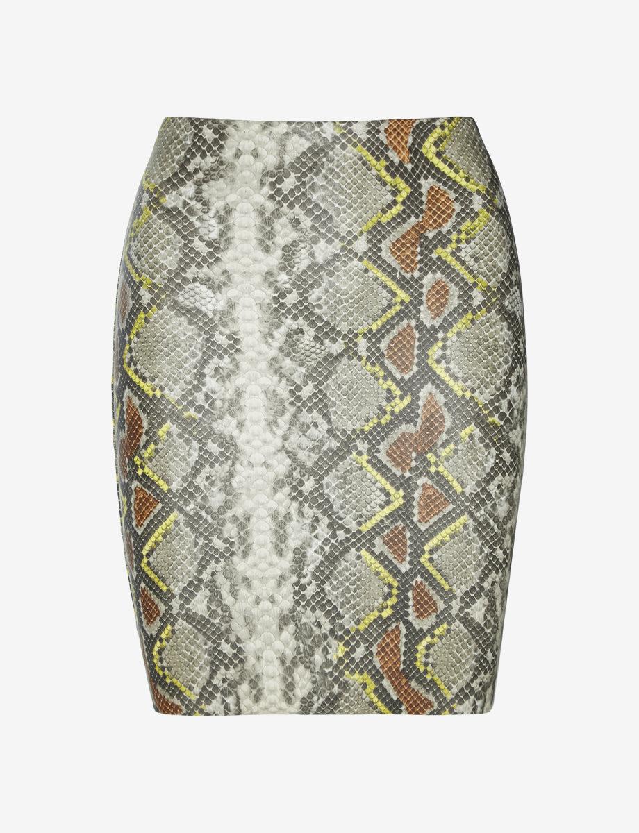 commando Faux Leather Animal Mini Skirt