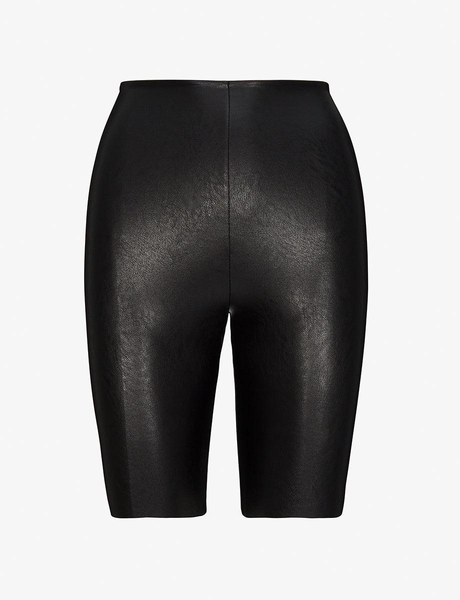 commando Faux Leather Bike Short