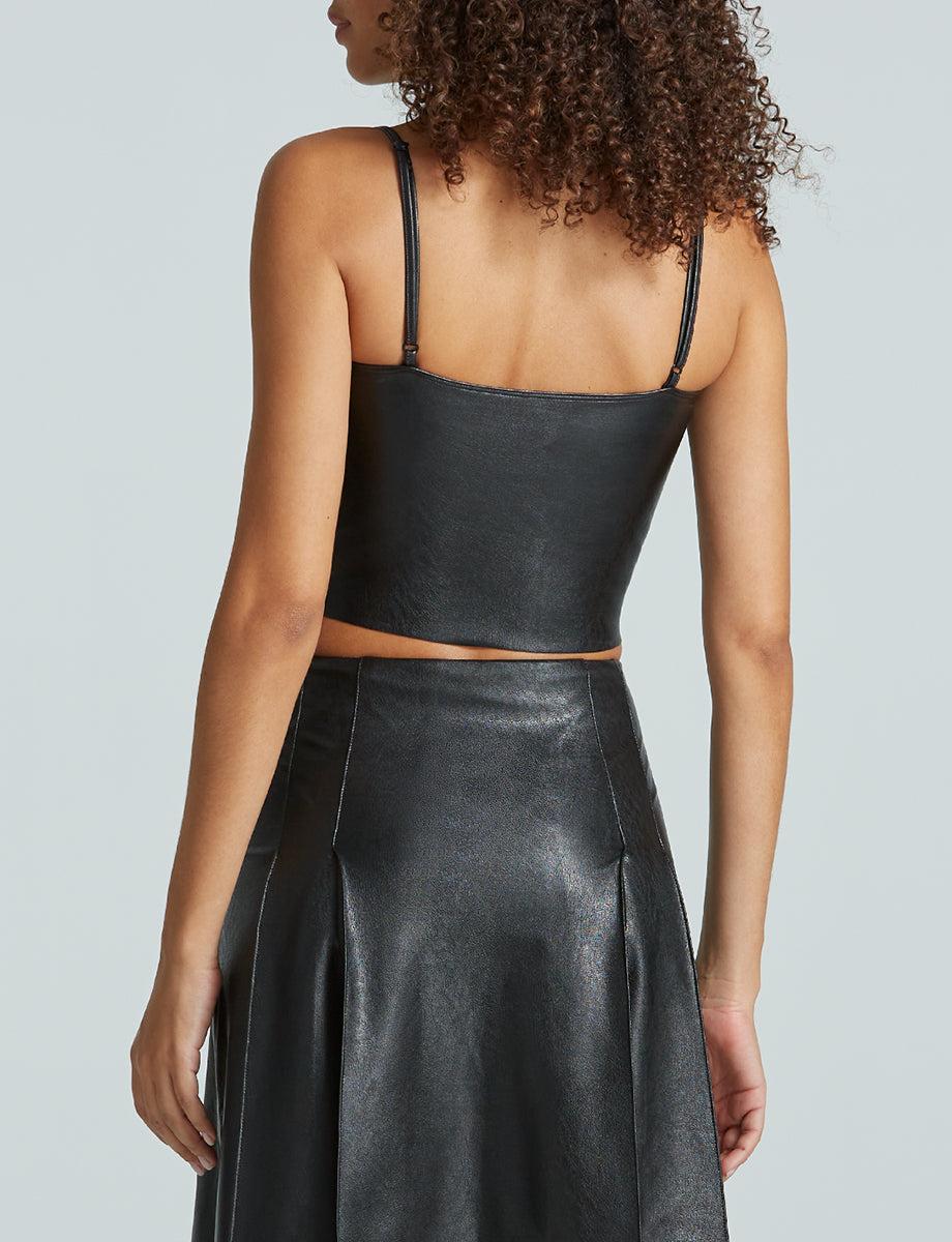 Commando Faux Leather Cami Crop Top