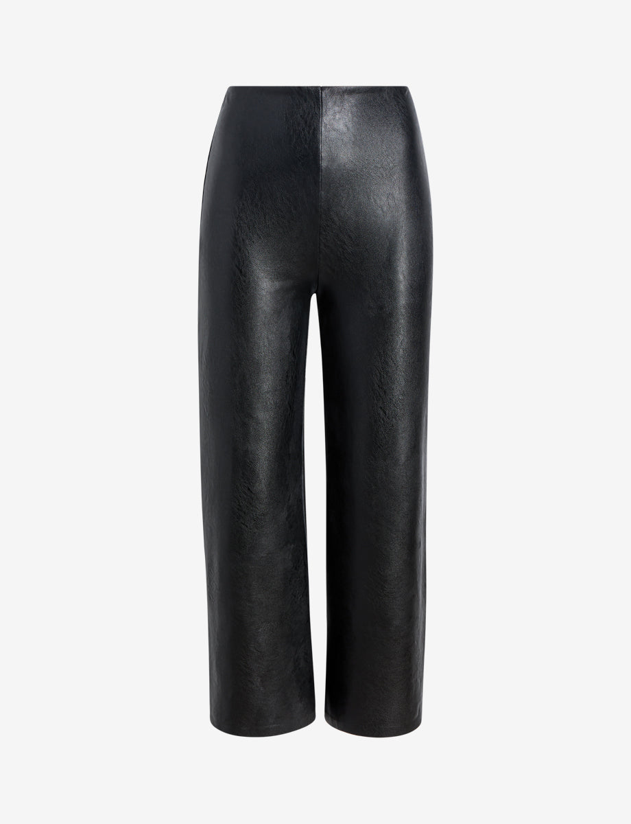 commando Faux Leather Cropped Wide Leg Pant