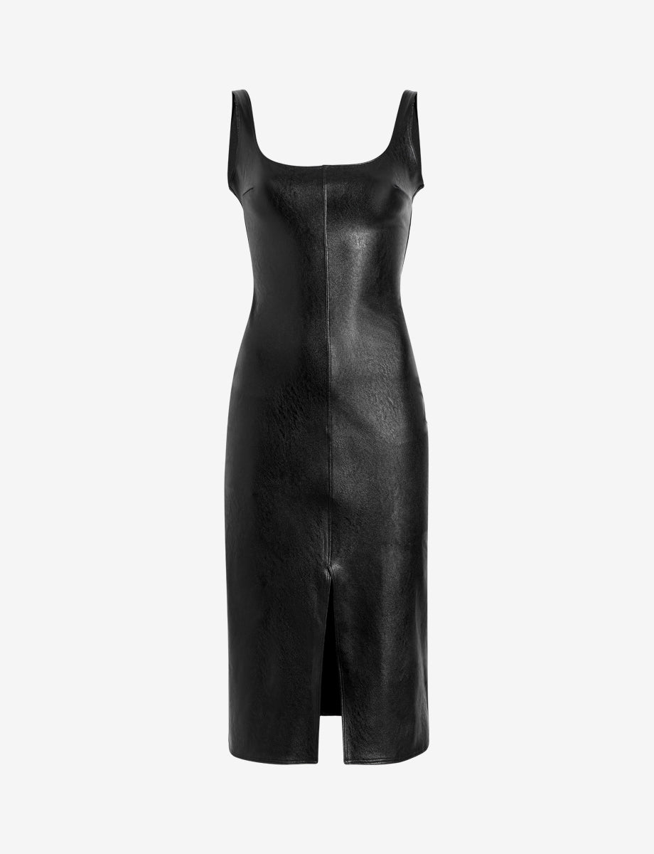 commando Faux Leather Midi Tank Dress