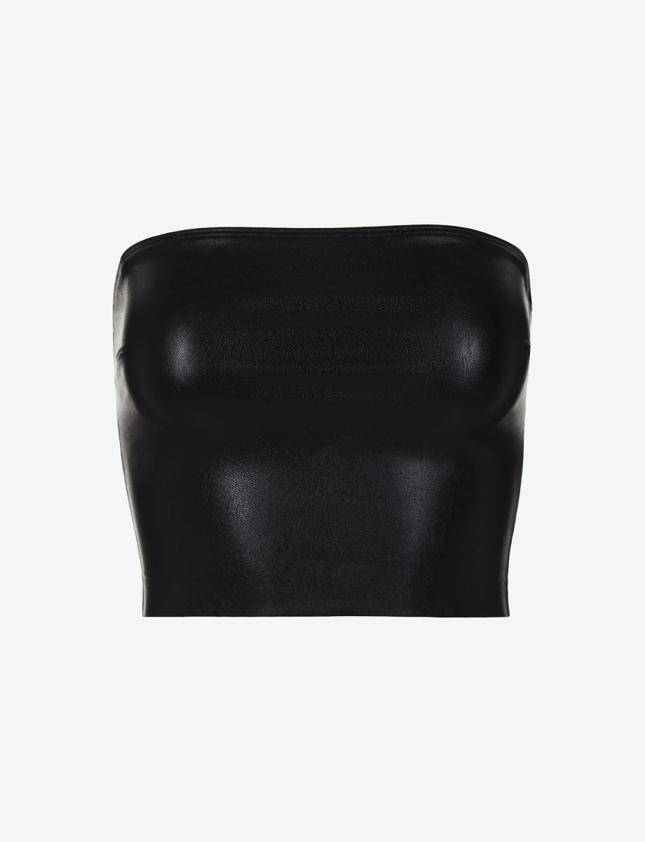 commando Faux Leather Tube Top