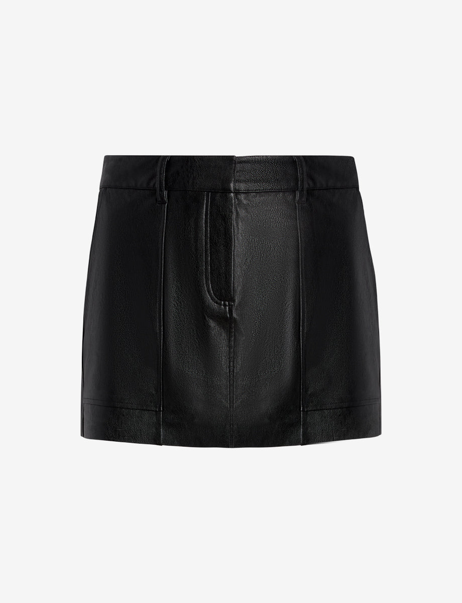 commando Faux Leather Utility Micro Mini Skirt