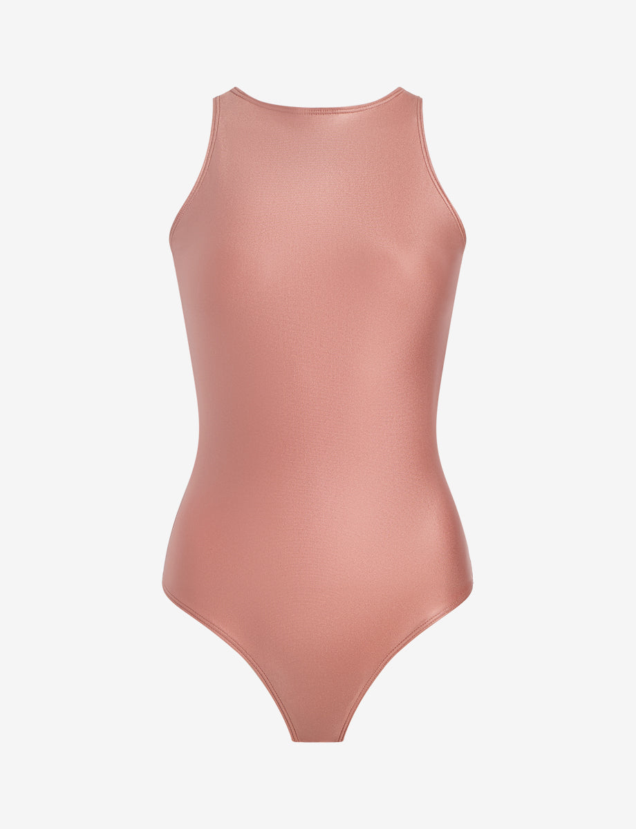 commando Matte Metallic Crew Tank Bodysuit