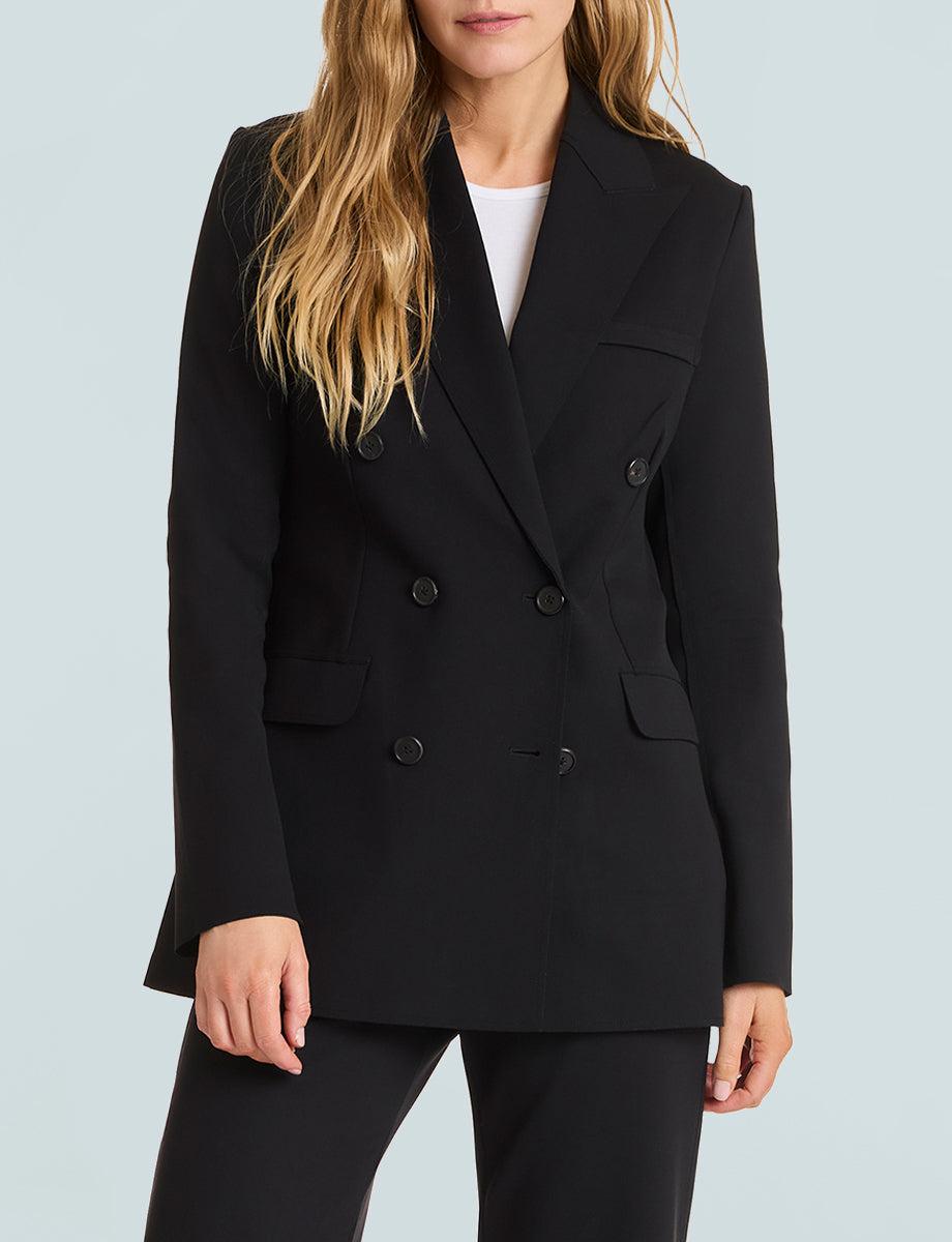 Commando Neoprene CEO Double-Breasted Blazer