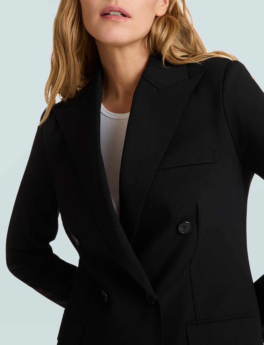Commando Neoprene CEO Double-Breasted Blazer