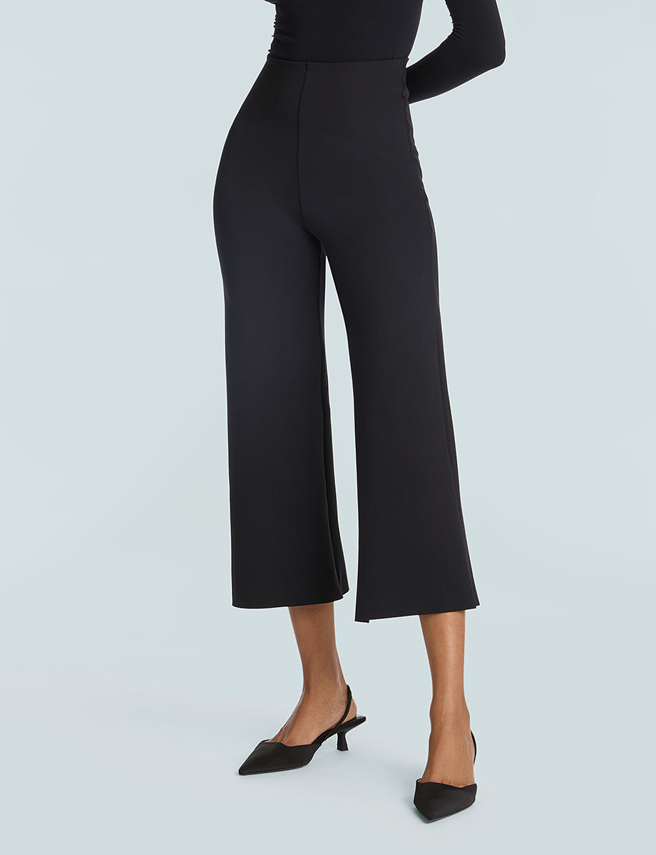 Commando Neoprene Cropped Wide Leg Pant