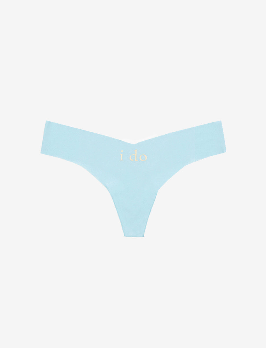 Commando Thong With Appliqué