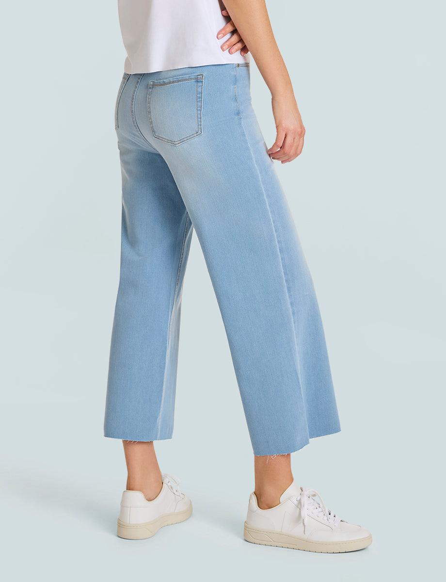 Commando Do It All Denim High-Rise Cropped Wide Leg
