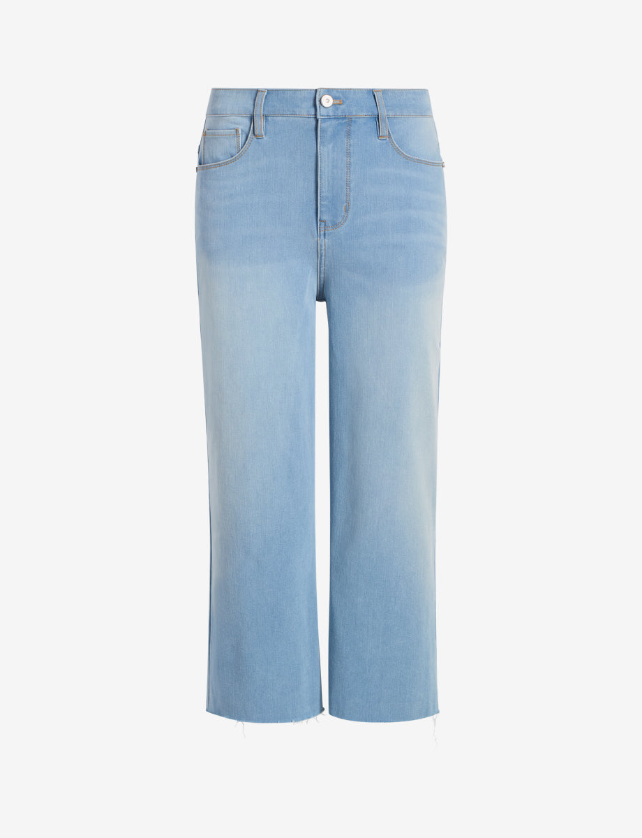 commando Do It All Denim High-Rise Cropped Wide Leg