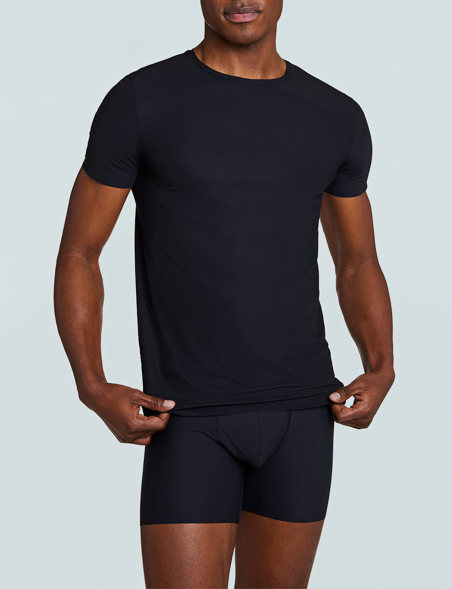 Commando Men's Classic Microfiber Crewneck Undershirt