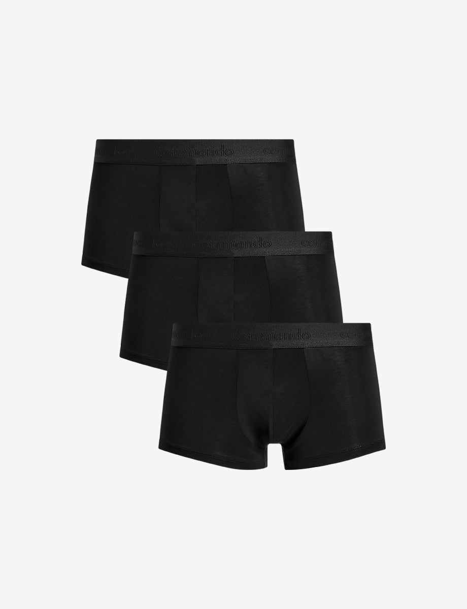 commando Men's Essential Micro Modal Modern Fit Trunk 3-Pack