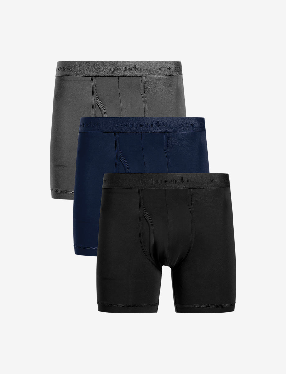 Commando Men's Essential Micro Modal Relaxed Fit Boxer Brief 3-Pack