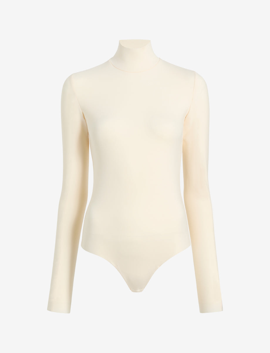 Commando Neoprene Turtleneck Bodysuit With Thumbholes