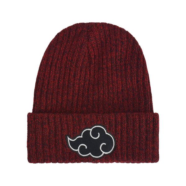 concept one Akatsuki Cloud Marl Cuff Beanie Black / Red