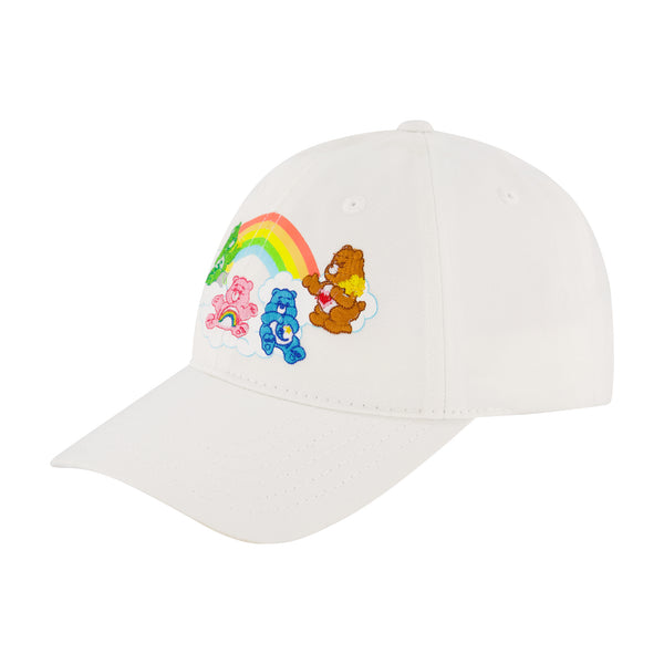 concept one Care Bears Classic Group Rainbow Stripes Baseball Cap White