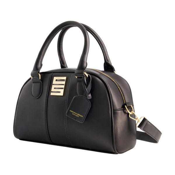 Concept One Christian Siriano New York Milano Bowling Satchel Black