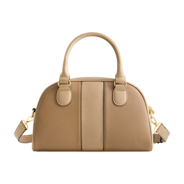 Concept One Christian Siriano New York Milano Bowling Satchel Tauple Taupe
