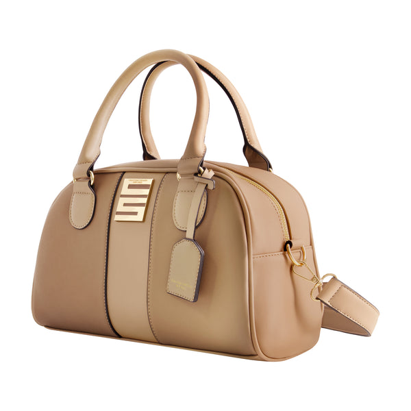 Concept One Christian Siriano New York Milano Bowling Satchel Tauple Taupe