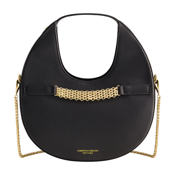 concept one Christian Siriano New York Modern Moon Hobo Black