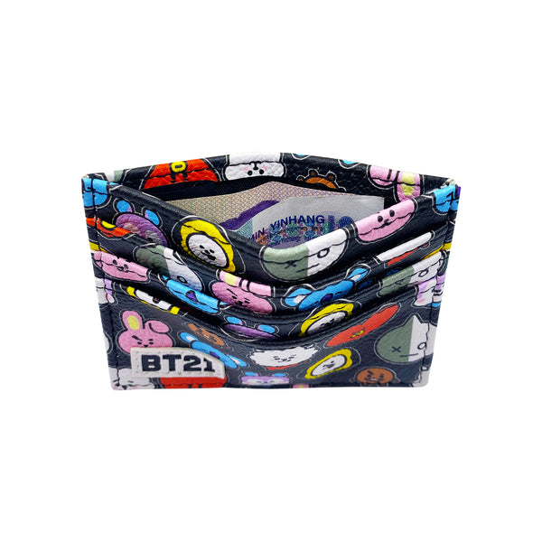 Concept One Bt21 Printed Card Holder Black