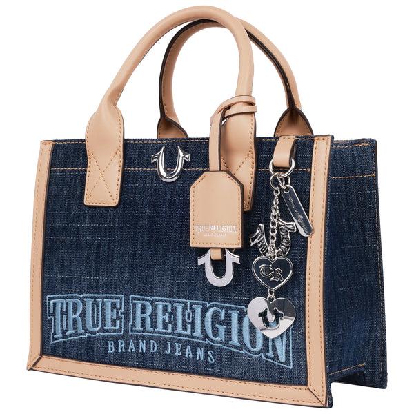 Concept One True Religion Bombe Logo Denim Tote