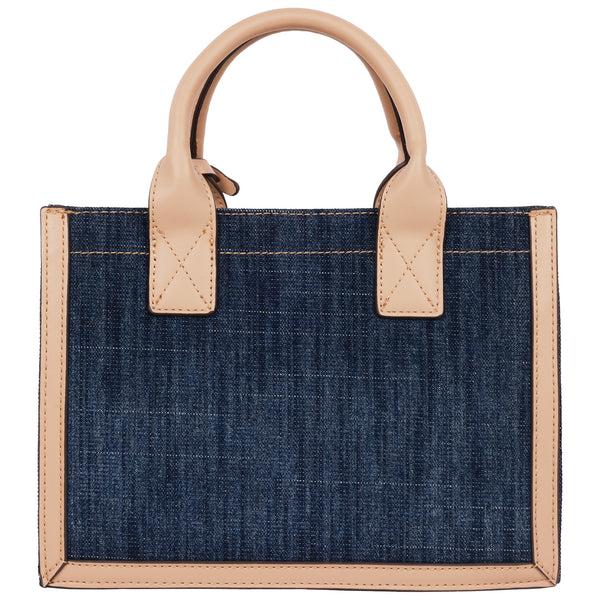 Concept One True Religion Bombe Logo Denim Tote