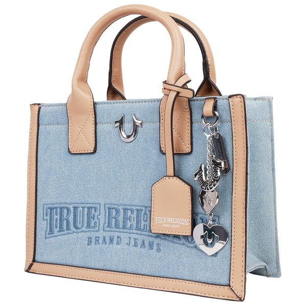 Concept One True Religion Bombe Logo Denim Tote