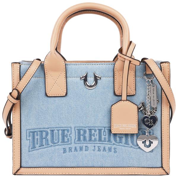 concept one True Religion Bombe Logo Denim Tote
