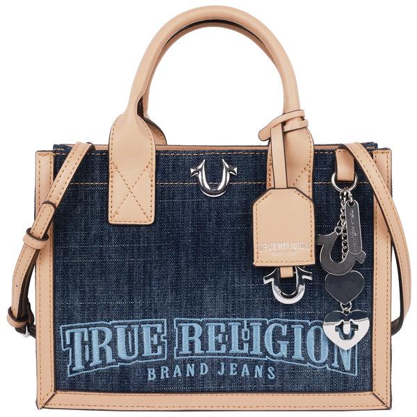 concept one True Religion Bombe Logo Denim Tote