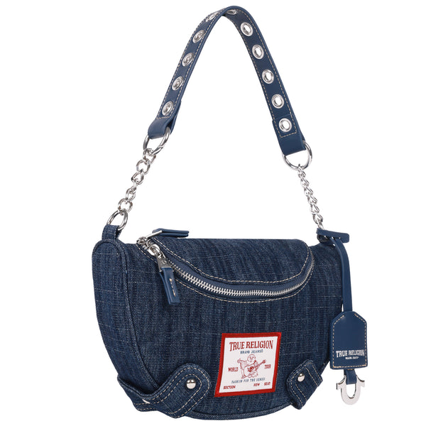 Concept One True Religion Chain Handle Denim Hobo