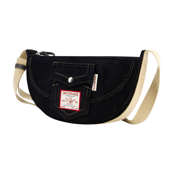 Concept One True Religion Corduroy Soft Hobo Black