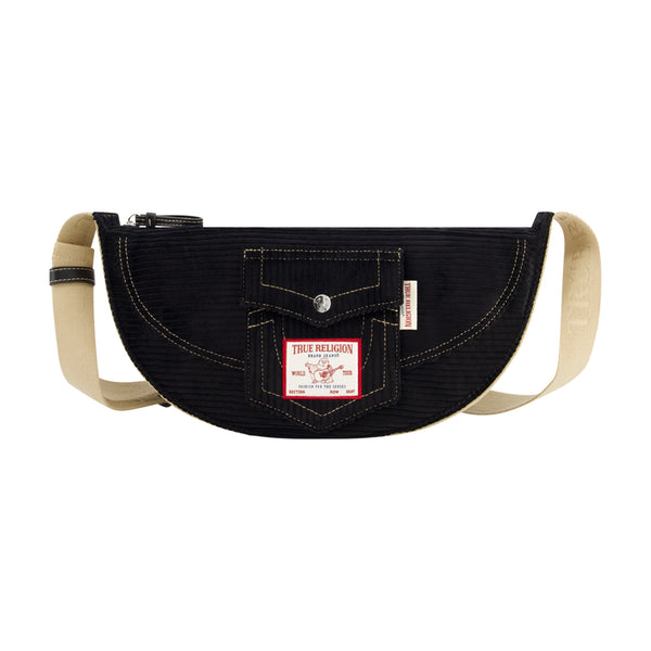 concept one True Religion Corduroy soft hobo Black