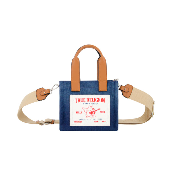 Concept One True Religion Mini Denim Tote Navy