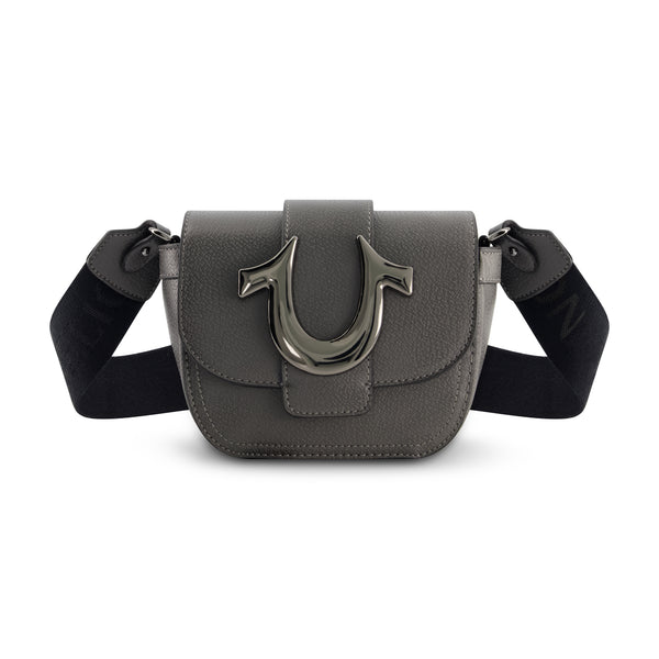 concept one True Religion Mini Flap Crossbody GREY