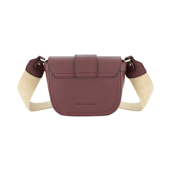 Concept One True Religion Mini Flap Crossbody Wine