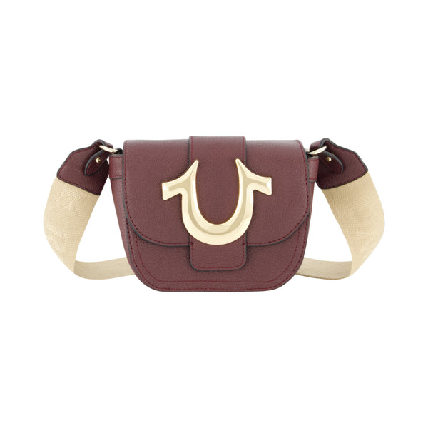 concept one True Religion Mini Flap Crossbody Wine