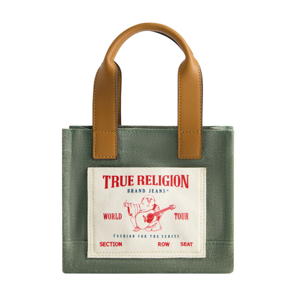 concept one True Religion mini tote sage
