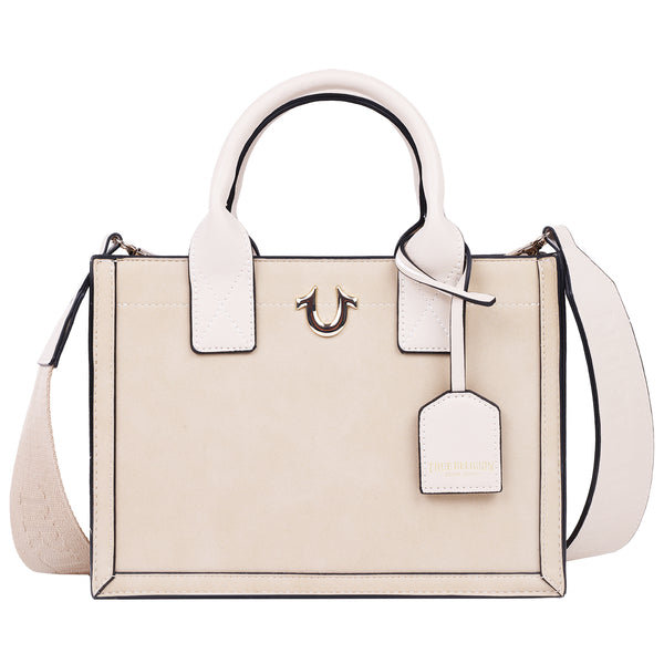 concept one True Religion Modern Edge Suede Tote