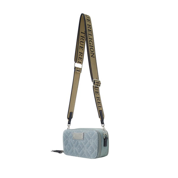 Concept One True Religion Studded Denim Camera Bag