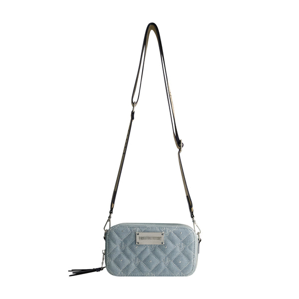 concept one True Religion Studded Denim Camera Bag