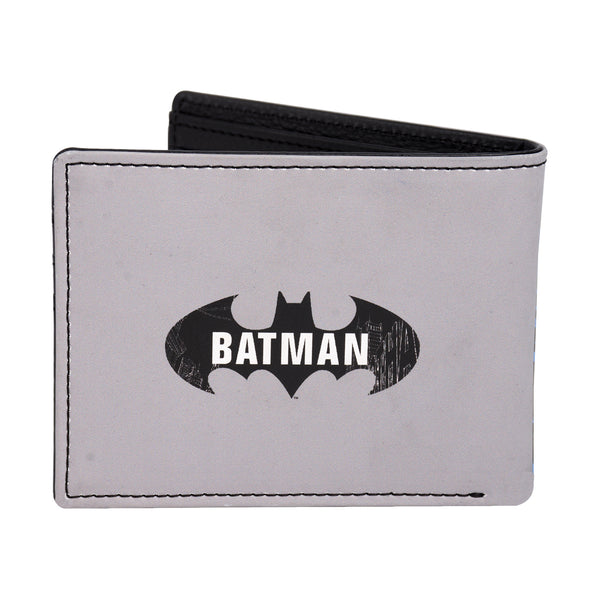 Concept One DC Comics Batman Face Print Bifold Wallet In A Decorative Tin Case Multi Unisex