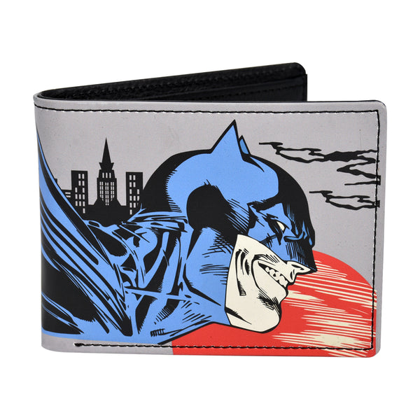 Concept One DC Comics Batman Face Print Bifold Wallet In A Decorative Tin Case Multi Unisex