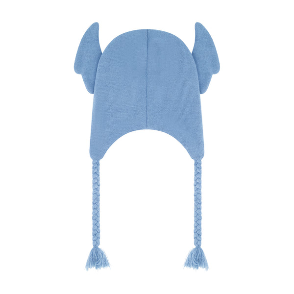 Concept One Disney Lilo And Stitch Peruvian Winter Beanie Hat Knitted Stocking Cap With Tassels Blue